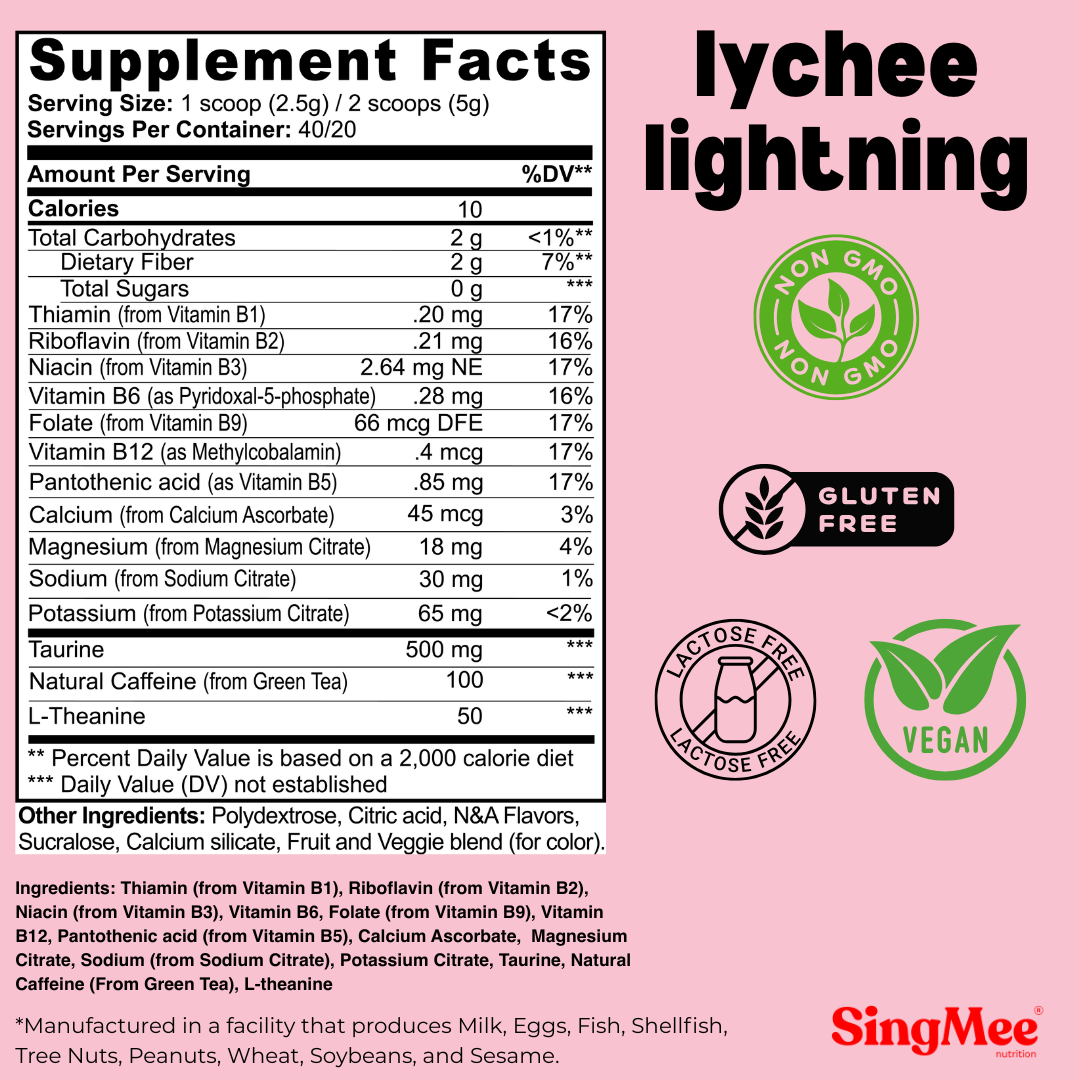 Lychee Lightning Energy Powder