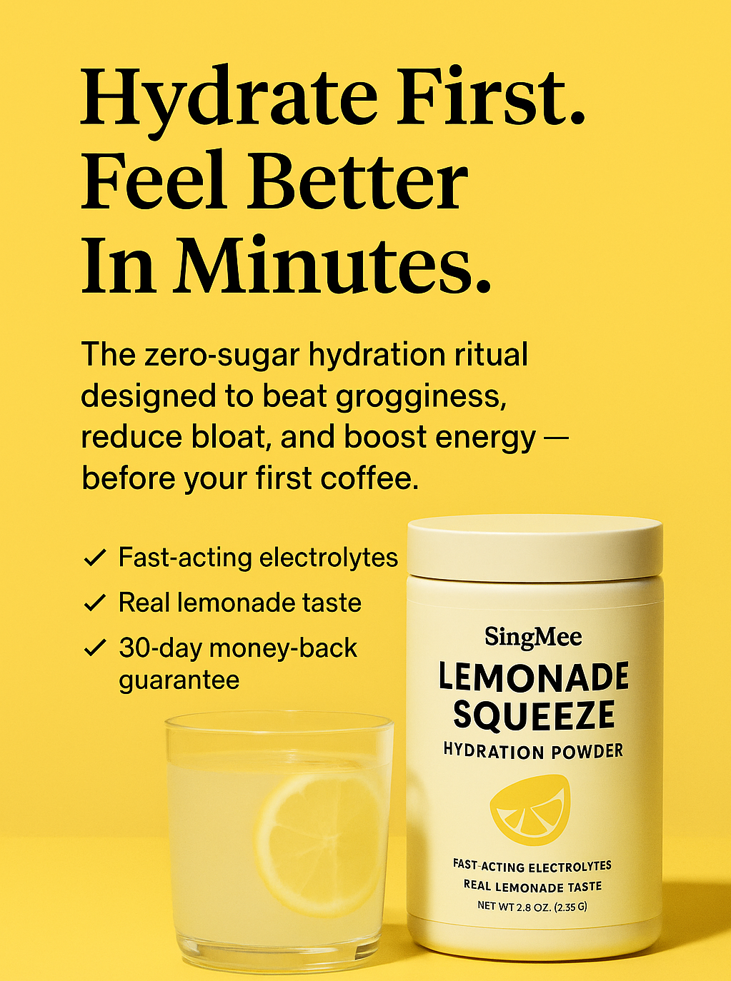 Lemonade Squeeze Hydration Powder