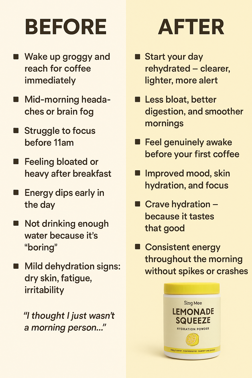 Lemonade Squeeze Hydration Powder